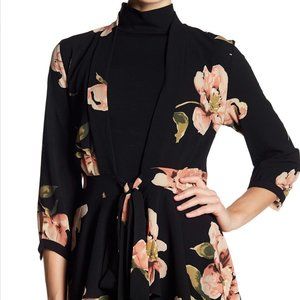 Floral wrap dress